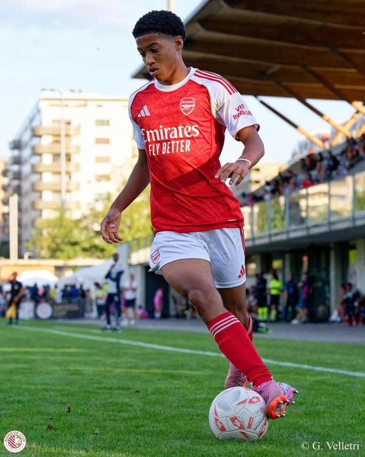 Ethan Nwaneri's brother scores hat-trick in Arsenal-Chelsea youth clash 2 Emerson Nwaneri with Arsenal (Photo via Emerson Nwaneri on Instagram)