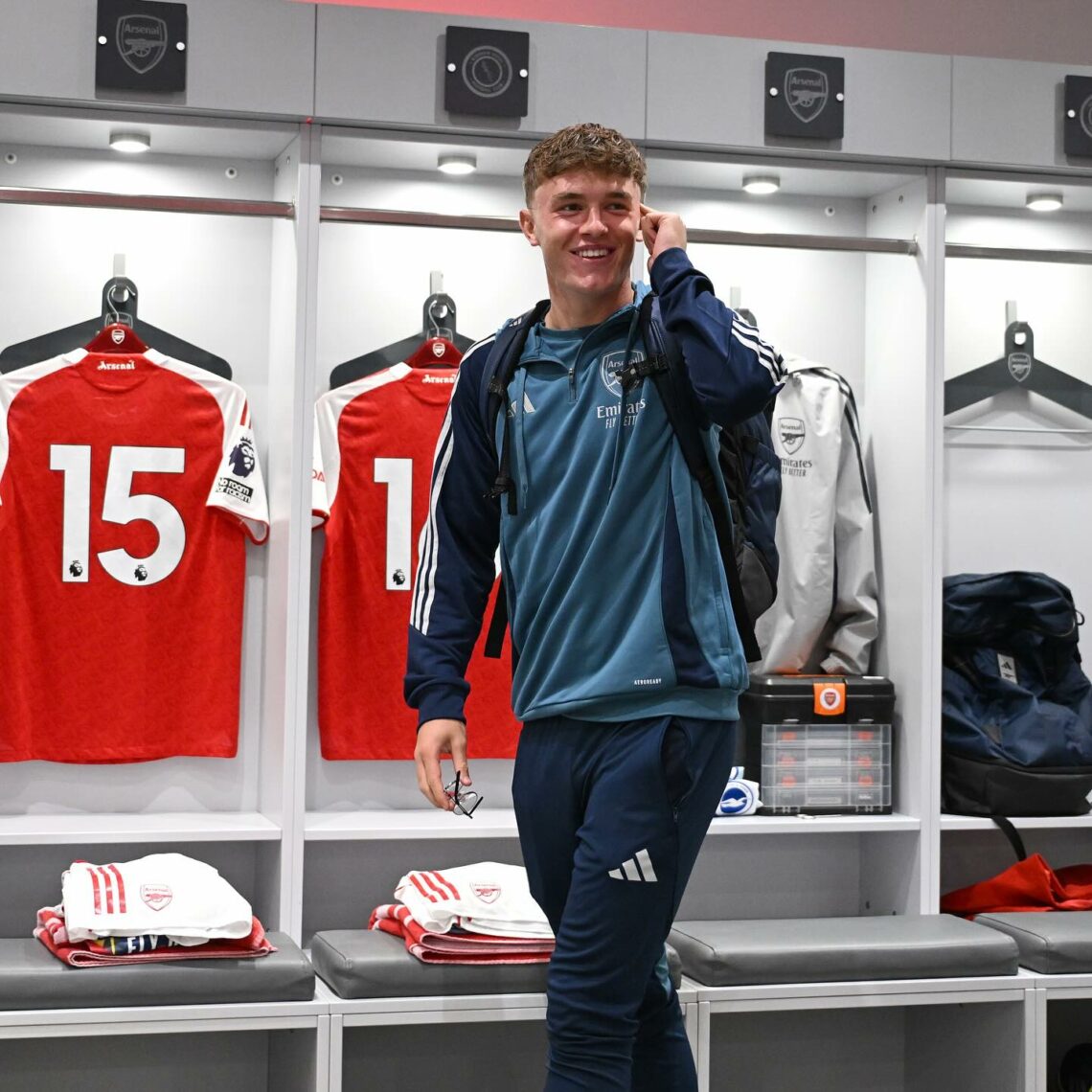 Ceadach O'Neill with the Arsenal u21s (Photo via O'Neill on Instagram)