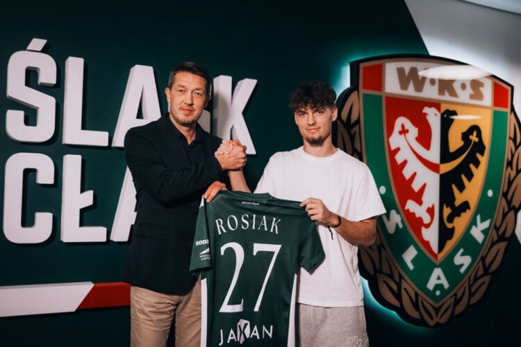 Michal Rosiak with Śląsk Wrocław (Photo via slaskwroclaw.pl)