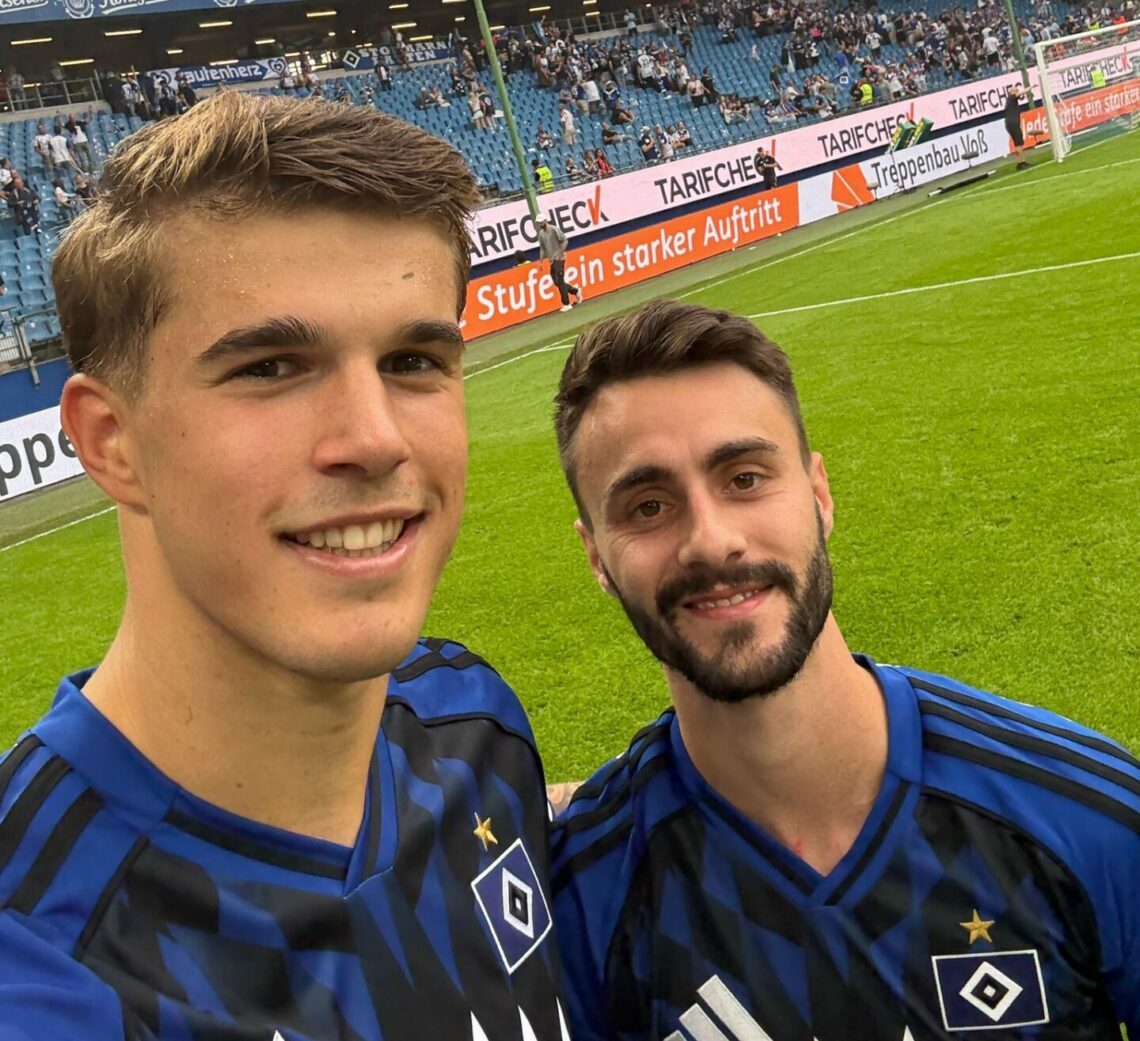 Fabio Vieira with HSV (Photo via HSV on Twitter)