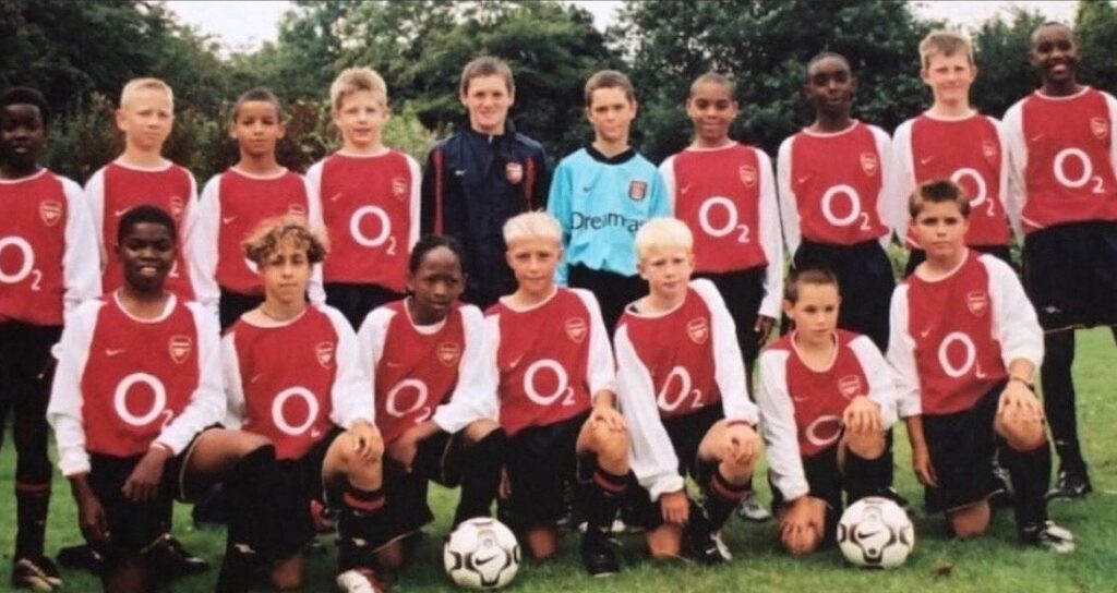 Kevin De Bruyne on a trial with Arsenal (Photo via Sanchez Watt on Twitter)