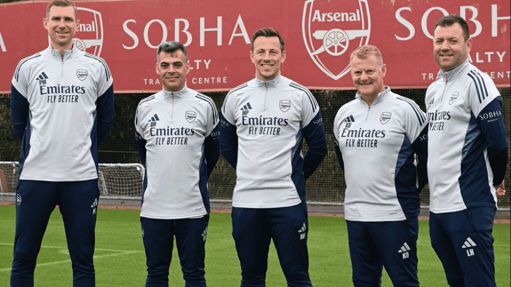 David Horseman with Arsenal (Photo via Arsenal.com)