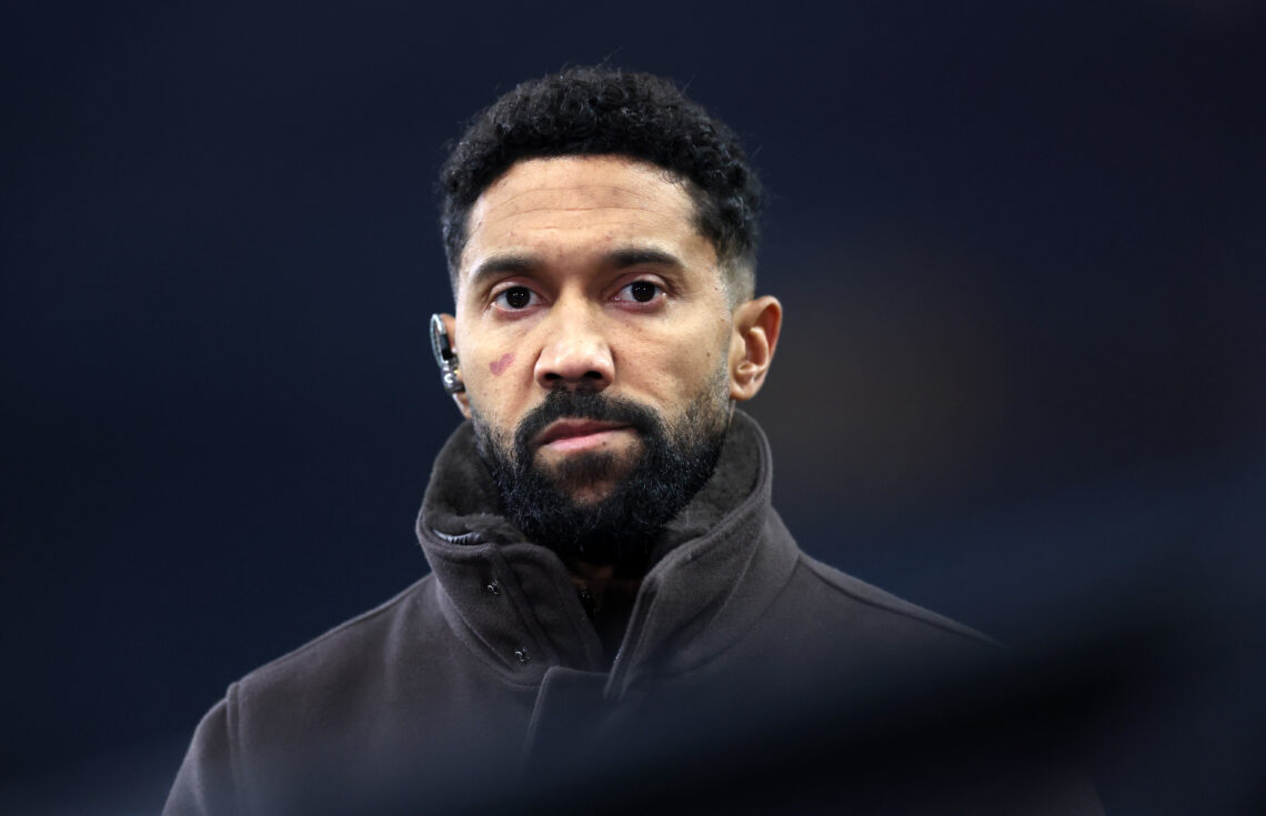 BIRMINGHAM, ENGLAND - DECEMBER 06: Amazon Prime pundit Gael Clichy ahead of the Premier League match between Aston Villa and Manchester City at Vil...
