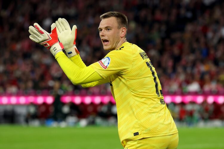 MUNICH, GERMANY: Karl Hein, keeper of Werder Bremen reacts during the Bundesliga match between FC Bayern München and SV Werder Bremen at Allianz Ar...