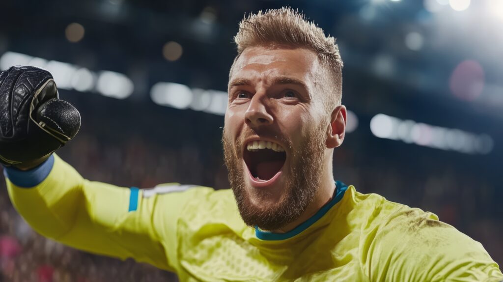 Goalkeeper distributing with a quick throw, play restarting, ultra-realistic --chaos 30 --ar 16:9 --raw --profile g2wvc5l --v 6.1 Job ID: 473d4946-7afd-4d4a-bd50-95264ae57bd7