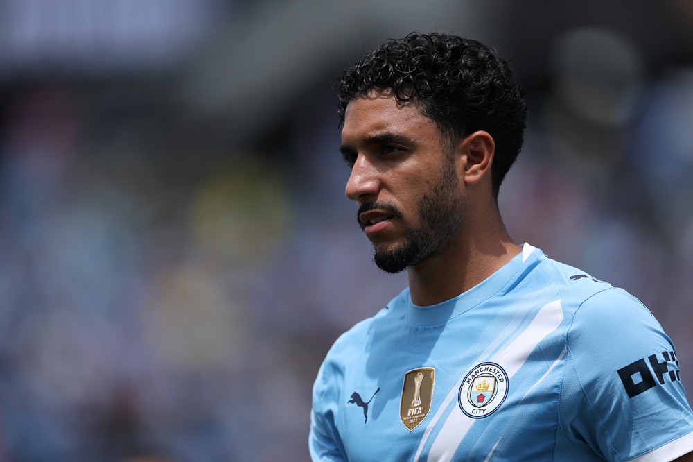 ORLANDO, FLORIDA: Marmoush Omar #7 of Manchester City during the FIFA Club World Cup 2025 group G match between Juventus FC and Manchester City FC at Camping World Stadium on June 26, 2025. (Photo by Dan Mullan/Getty Images)