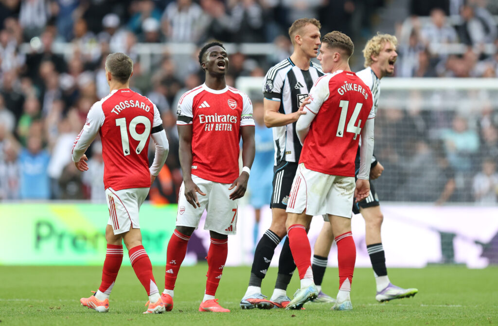 Pep Guardiola jokes he's hoping Arsenal concede 1 goal 4 newcastle united v arsenal premier league 9