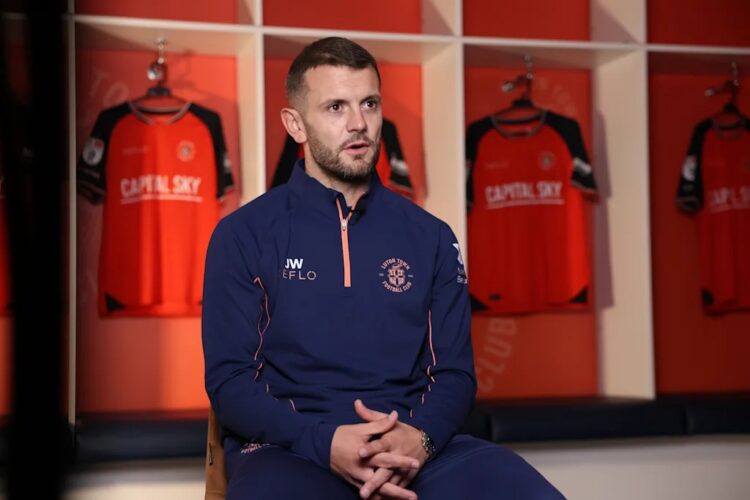 Jack Wilshere with Luton Town (Photo via LutonTown.co.uk)