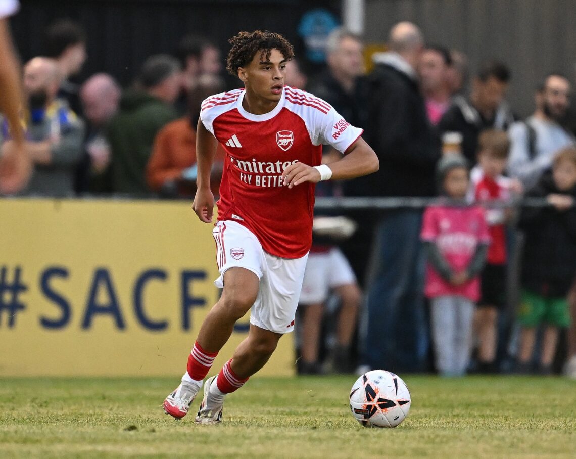 Arsenal u21 scores against former club Chelsea in defeat 1 Marcell Washington playing for the Arsenal u21s (Photo via Washington on Instagram)