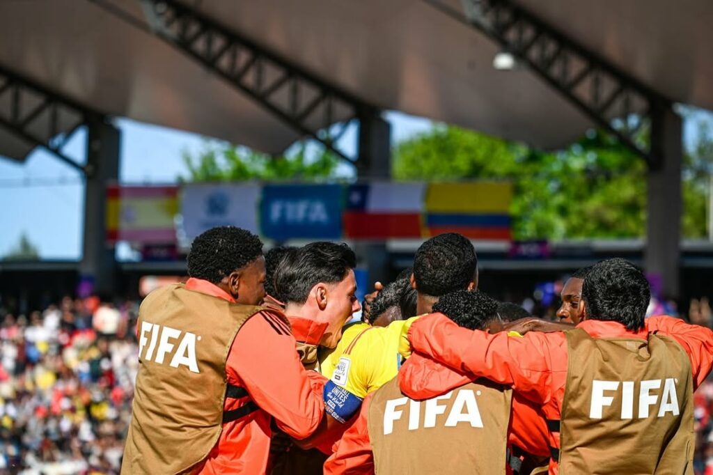 Arsenal youngster wins bronze at u20 World Cup 3 Alexei Rojas celebrates with the Colombia u20s at the u20 World Cup (Photo via Rojas on Instagram)
