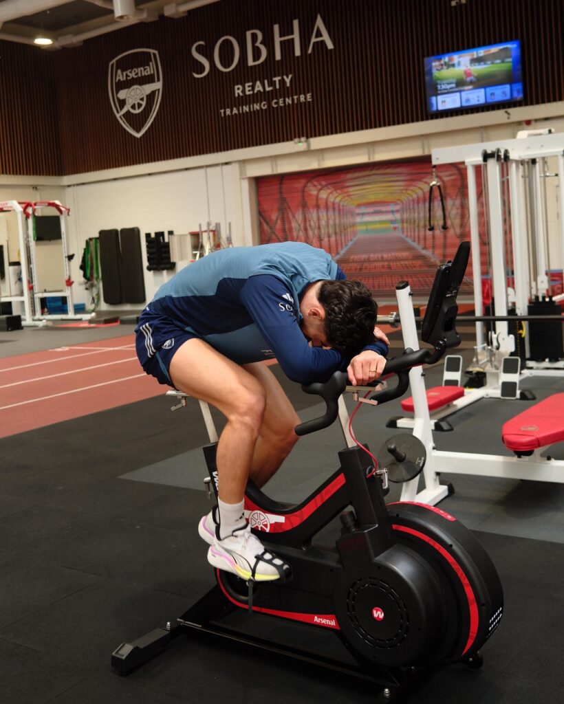 Injured Arsenal star shares training pictures as he closes in on comeback 2 Kai Havertz training at Arsenal's London Colney training centre (Photo via Havertz on Instagram)