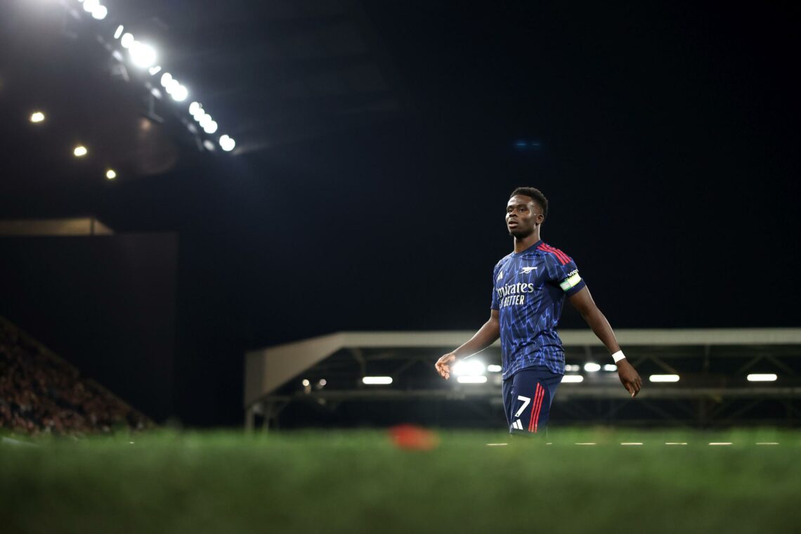 Arsenal & Saka aligned on new contract 1 Bukayo Saka of Arsenal during the Premier League match between Fulham and Arsenal at Craven Cottage on October 18, 2025 in London, England.