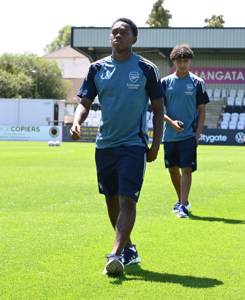 Arsenal youngster signs new contract on his birthday 4 Brando Bailey-Joseph with the Arsenal youth teams (Photo via Arsenal Academy on Instagram)