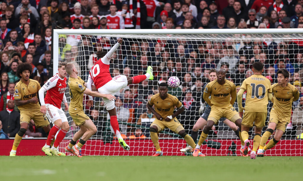 Arsenal aren't playing anti-football - everyone else is 2 LONDON, ENGLAND - OCTOBER 26: Eberechi Eze of Arsenal scores his sides first goal during the Premier League match between Arsenal and Crystal Palace at Emirates Stadium on October 26, 2025 in London, England. (Photo by Alex Pantling/Getty Images)