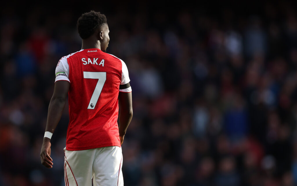 Bukayo Saka: Thierry Henry texted me before the game 2 LONDON, ENGLAND - OCTOBER 04: Bukayo Saka of Arsenal during the Premier League match between Arsenal and West Ham United at Emirates Stadium on October 04, 2025 in London, England. (Photo by Julian Finney/Getty Images)