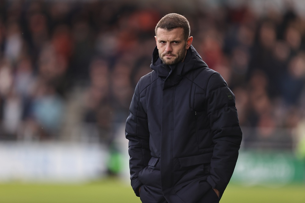 Jack Wilshere "so happy" after 1st win in senior management 4 NORTHAMPTON, ENGLAND: Luton Town manager Jack Wilshere looks on during the Sky Bet League One match between Northampton Town and Luton Town at Sixfields on October 25, 2025. (Photo by Pete Norton/Getty Images)