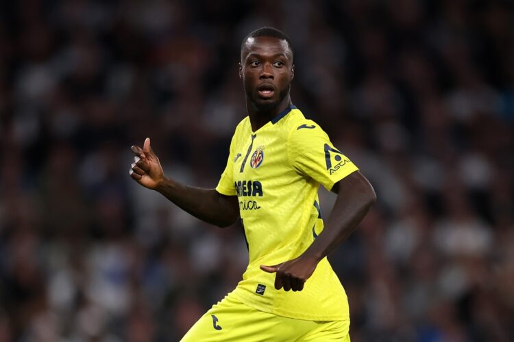 LONDON, ENGLAND: Nicolas Pepe of Villarreal CF during the UEFA Champions League 2025/26 League Phase MD1 match between Tottenham Hotspur and Villar...