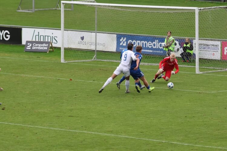 Lucas Nygaard playing for Brabrand IF (Photo via Brabrand IF on Instagram)