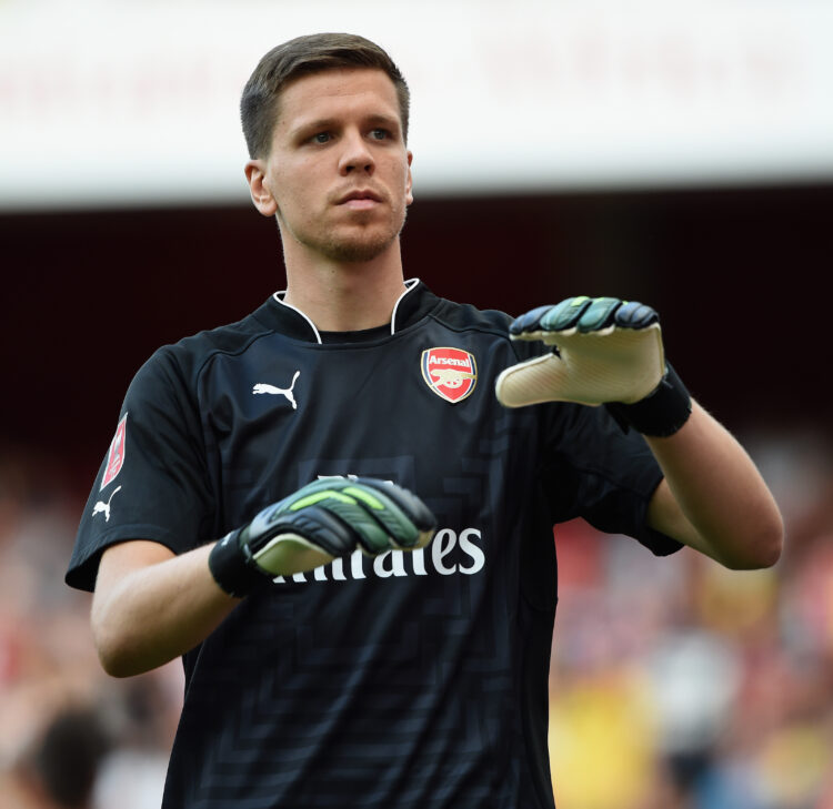 Wojciech Szczesny of Arsenal looks on during the Emirates Cup match between Arsenal and AS Monaco at the Emirates Stadium on August 3, 2014
