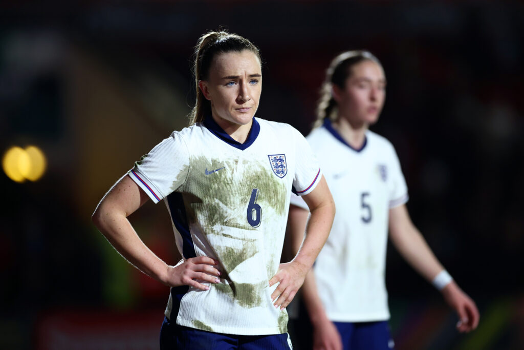 Major upset shapes Subway Cup draw + Teyah Goldie injury exclusive 2 WALSALL, ENGLAND - FEBRUARY 20: Teyah Goldie of England reacts during the Women's U23 international between England and Germany at Poundland Bescot Stadium on February 20, 2025 in Walsall, England. (Photo by Dan Istitene/Getty Images)