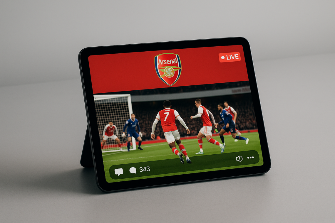 How Arsenal supporters connect digitally beyond the stadium 1 arsenal players shown on an ipad generic