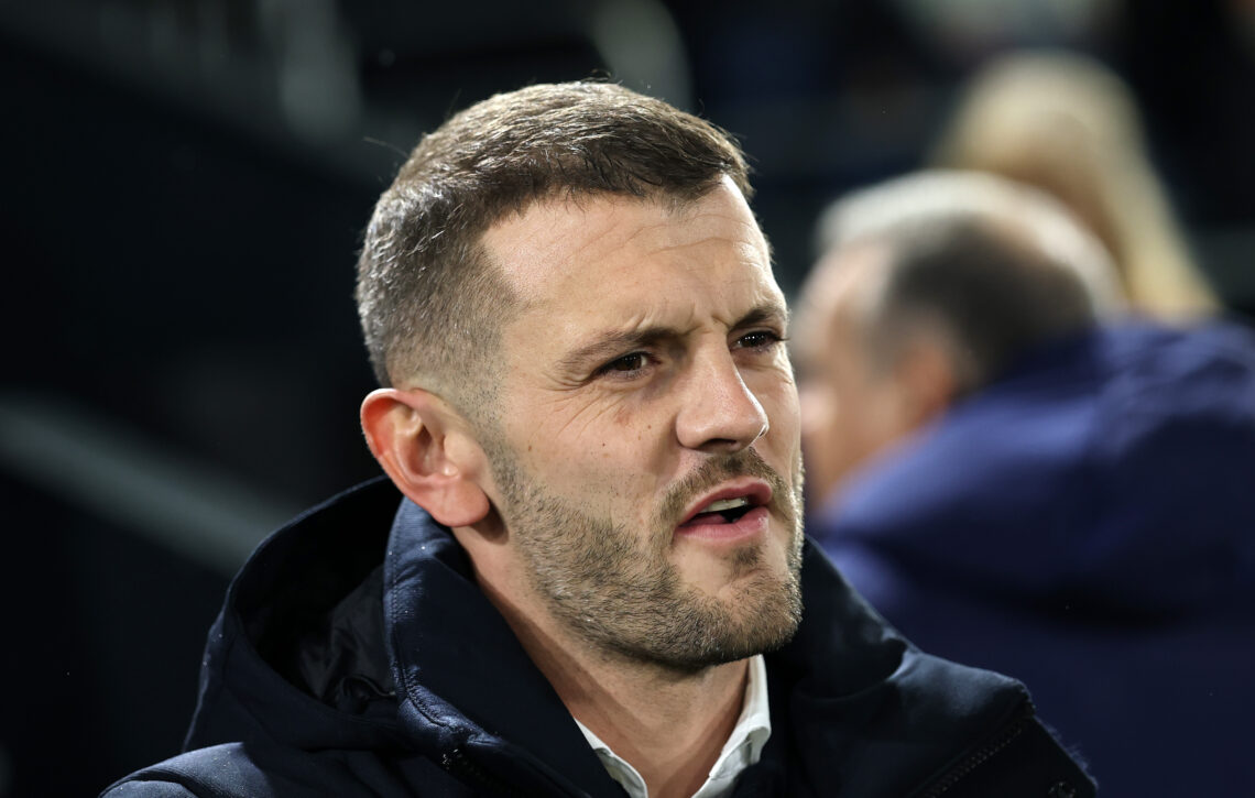 LUTON, ENGLAND - OCTOBER 31: Jack Wilshere, manager of Luton Town before the Emirates FA Cup First Round match between Luton Town and Forest Green ...