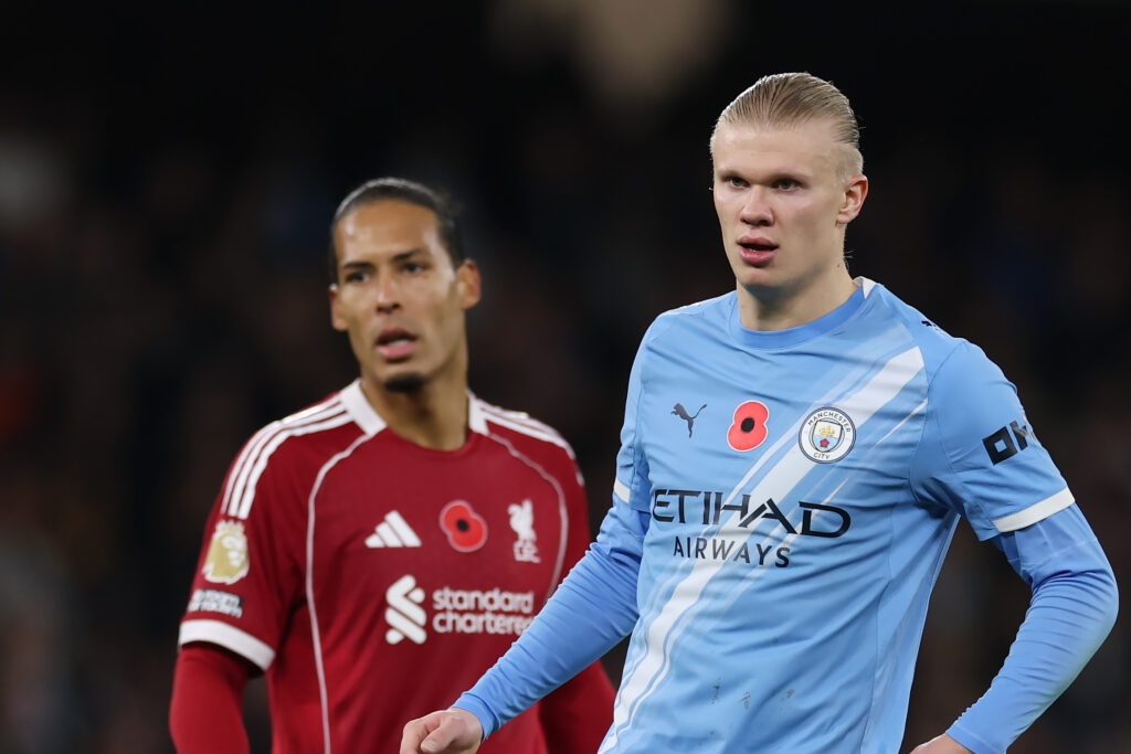 Liverpool look like Arsenal 5 years ago 8 MANCHESTER, ENGLAND - NOVEMBER 09: Virgil van Dijk of Liverpool looks on with Erling Haaland of Manchester City during the Premier League match between Manchester City and Liverpool at Etihad Stadium on November 09, 2025 in Manchester, England. (Photo by Michael Regan/Getty Images)