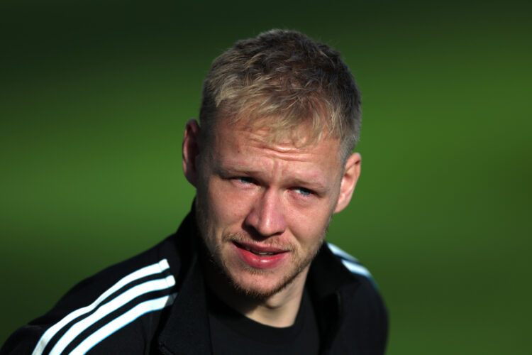 NEWCASTLE UPON TYNE, ENGLAND - OCTOBER 25: Aaron Ramsdale of Newcastle United arrives at the stadium prior to the Premier League match between Newc...
