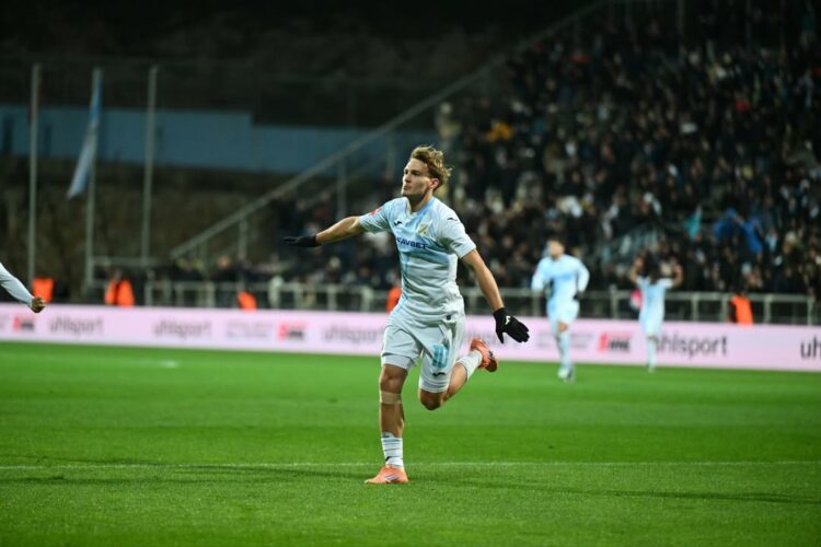 Toni Fruk playing for HNK Rijeka (Photo via Fruk on Instagram)