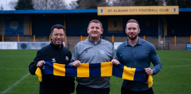 Arsenal confirm loanee has returned to the club 4 Gary McCann taking over as first-team manager of St. Albans City (Photo via StAlbansCityFC.com)