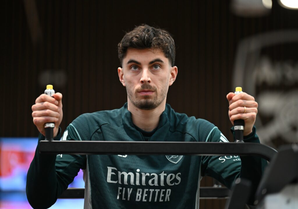 Arsenal forward rejoins training after 4-month injury 2 Kai Havertz in training with Arsenal (Photo via Arsenal on Twitter)