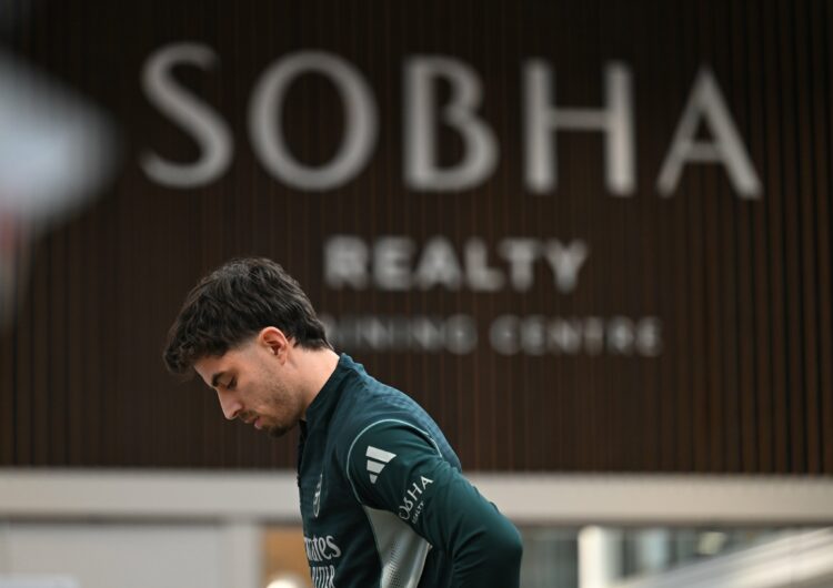 Kai Havertz in training with Arsenal (Photo via Arsenal on Twitter)