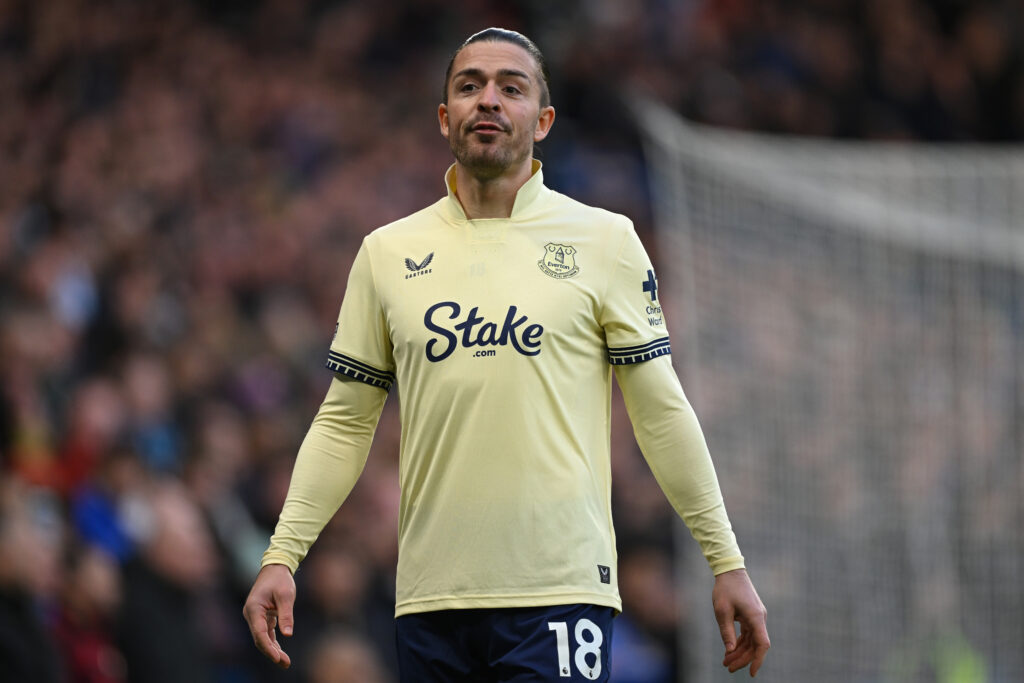 Arsenal should have paid more for Rice says Moyes 4 LONDON, ENGLAND - DECEMBER 13: Jack Grealish of Everton looks on during the Premier League match between Chelsea and Everton at Stamford Bridge on December 13, 2025 in London, England. (Photo by Mike Hewitt/Getty Images)