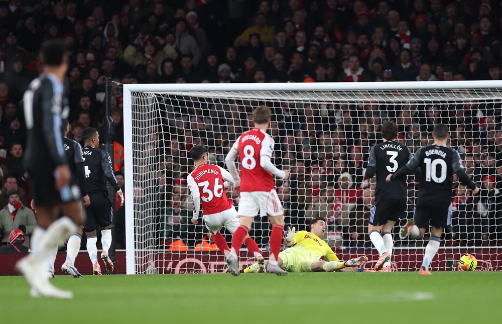 Arsenal star admits Villa win was vital for him & the team 3 Martin Zubimendi of Arsenal slots past Emi Martinez for his team's second goal during the Premier League match between Arsenal and Aston Villa at Emirates Stadium on December 30, 2025 in London, England. (Photo by Julian Finney/Getty Images)