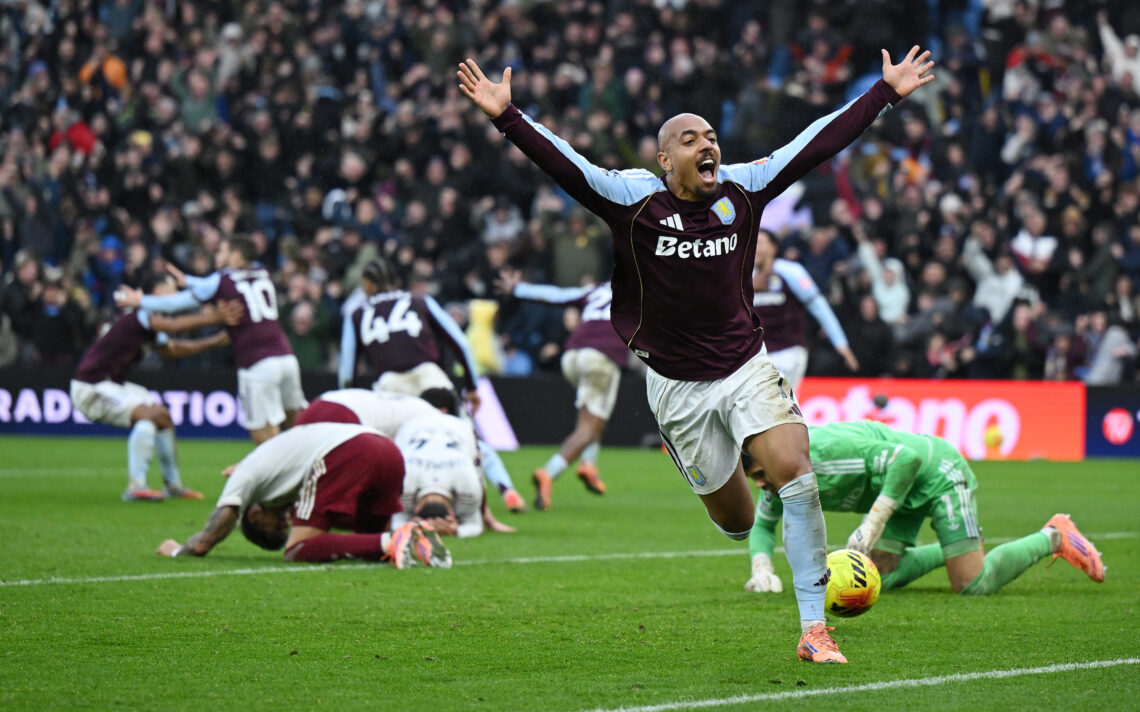 Why Arsenal's Villa defeat will not define their season 1 BIRMINGHAM, ENGLAND - DECEMBER 06: Donyell Malen of Aston Villa celebrates his team's second goal scored by teammate Emi Buendia (not pictured) as ...