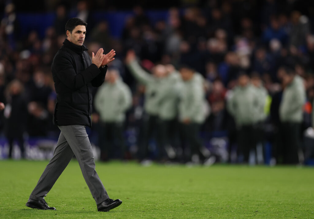 A bridge too far for Arsenal at Chelsea? 2 LONDON, ENGLAND - NOVEMBER 30: Mikel Arteta, Manager of Arsenal reacts following the Premier League match between Chelsea and Arsenal at Stamford Bridge on November 30, 2025 in London, England. (Photo by Ryan Pierse/Getty Images)