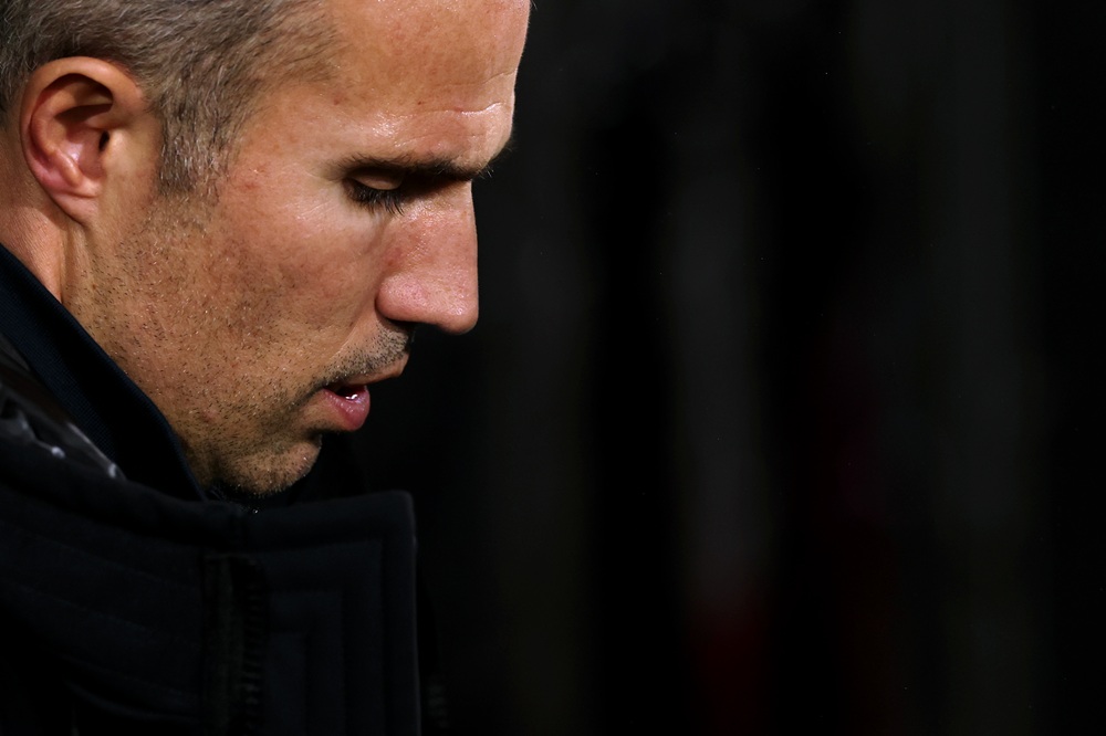 Former Gunner jumps barrier in angry fan confrontation 2 Robin Van Persie, Head Coach of Feyenoord, looks on prior to the UEFA Europa League 2025/26 League Phase MD5 match between Feyenoord and Celtic FC at De Kuip on November 27, 2025 in Rotterdam, Netherlands. (Photo by Dean Mouhtaropoulos/Getty Images)