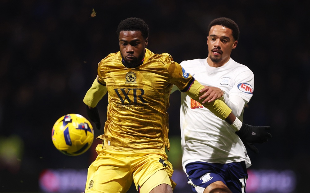 Club admit disappointment as former Gunner makes AFCON squad 3 PRESTON, ENGLAND: Ryan Alebiosu of Blackburn Rovers is challenged by Jamal Lewis of Preston North End during the Sky Bet Championship match between Preston North End and Blackburn Rovers at Deepdale Stadium on November 21, 2025. (Photo by Carl Recine/Getty Images)