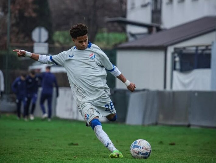 Rafael Belinho playing for GNK Dinamo (Photo via Belinho on Instagram)
