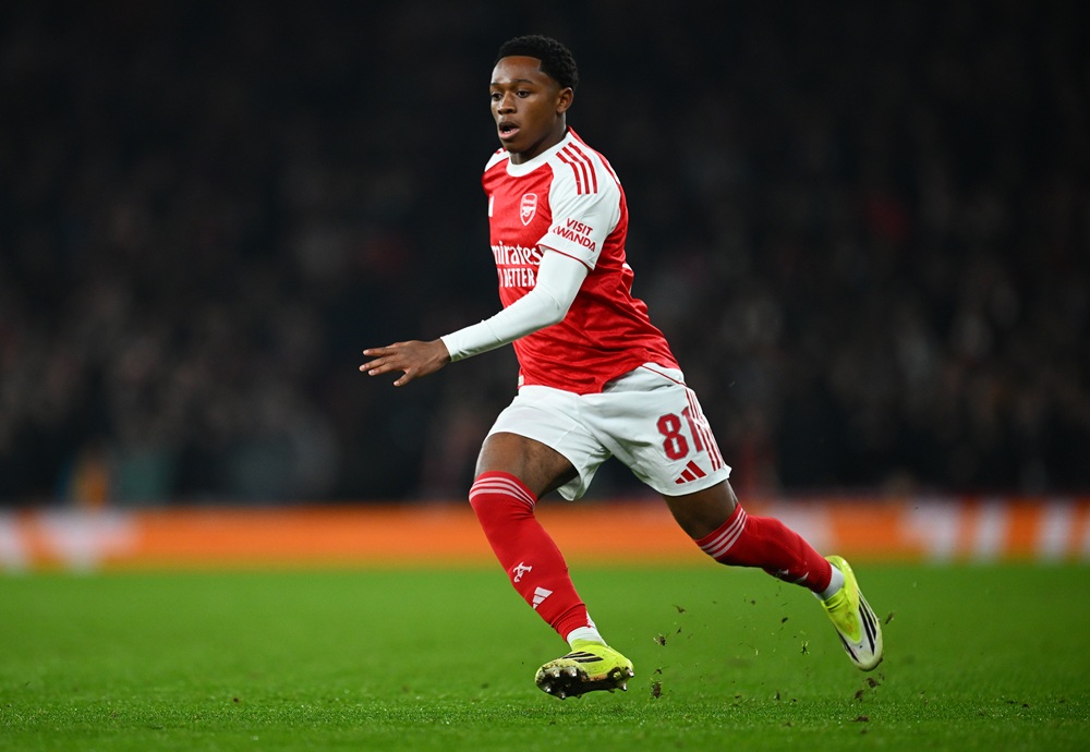 "Amazing": Gyokeres enjoys 2 Arsenal debuts 1 Brando Bailey-Joseph of Arsenal in action during the UEFA Champions League 2025/26 League Phase MD8 match between Arsenal FC and FC Kairat Almaty a...