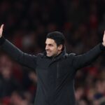 Arsenal Manager Mikel Arteta during the Premier League match between Arsenal and Manchester United at Emirates Stadium on January 25, 2026 in London, England. (Photo by Alex Pantling/Getty Images)