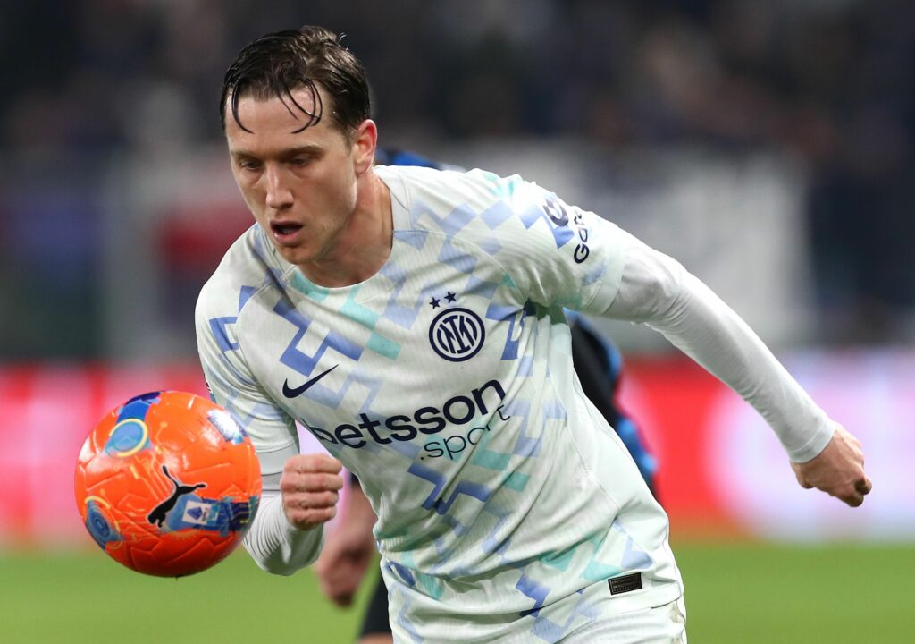 BERGAMO, ITALY - DECEMBER 28: Piotr Zielinski of FC Internazionale in action during the Serie A match between Atalanta BC and FC Internazionale at New Balance Arena on December 28, 2025 in Bergamo, Italy. (Photo by Marco Luzzani/Getty Images)