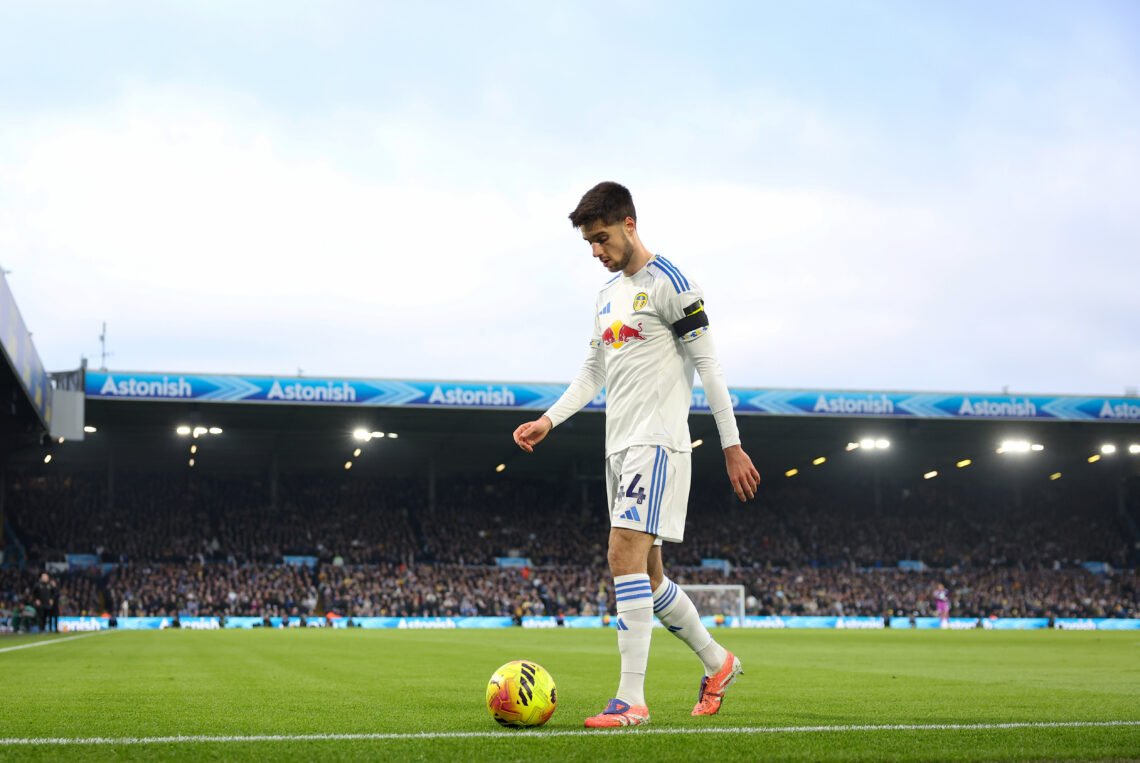 Leeds hint they will not sit deep against Arsenal 1 LEEDS, ENGLAND - JANUARY 17: Ilia Gruev of Leeds United looks on during the Premier League match between Leeds United and Fulham at Elland Road on ...