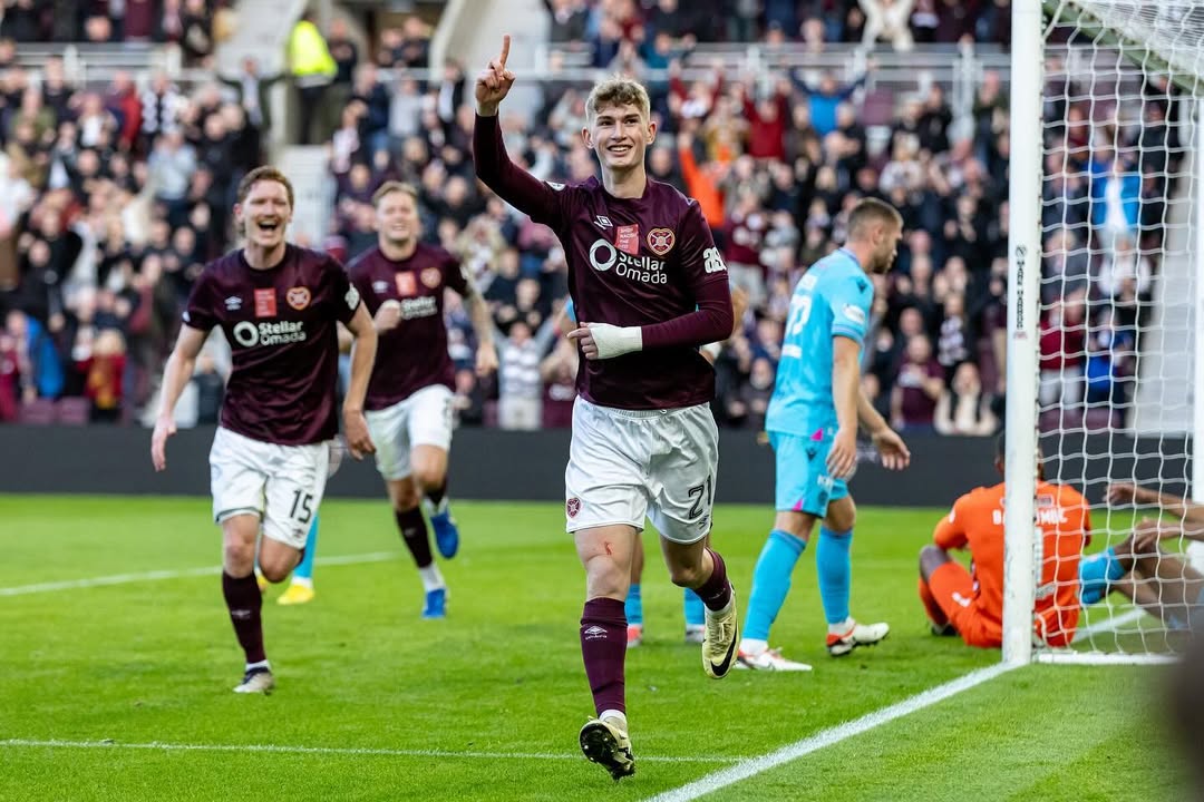 James Wilson with Hearts (Photo via Wilson on Instagram)