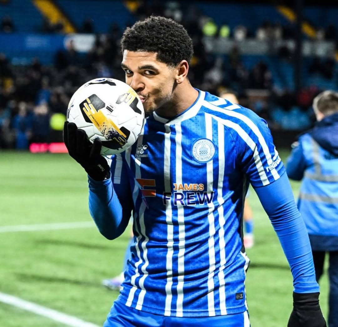 Tyreece John-Jules playing for Kilmarnock (Photo via John-Jules on Instagram)