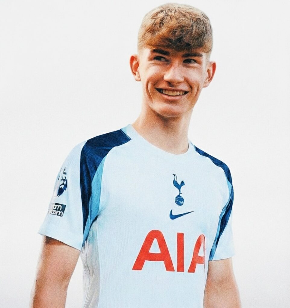 James Wilson with Tottenham Hotspur (Photo via Tottenhamhotspur.com)