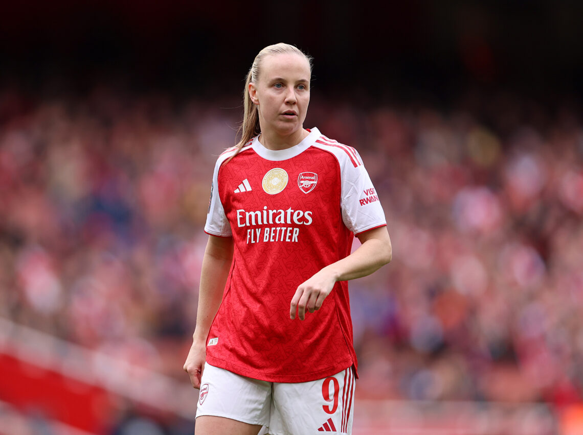 LONDON, ENGLAND - FEBRUARY 08: Beth Mead of Arsenal during the Barclays Women's Super League match between Arsenal and Manchester City at Emirates ...