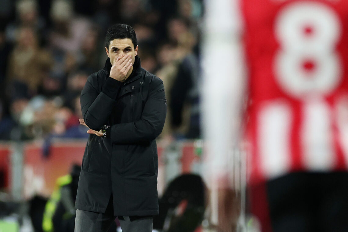 Arsenal boss issues clear demand before FA Cup tie 1 BRENTFORD, ENGLAND - FEBRUARY 12: Mikel Arteta, Manager of Arsenal, reacts during the Premier League match between Brentford and Arsenal at Gtech C...