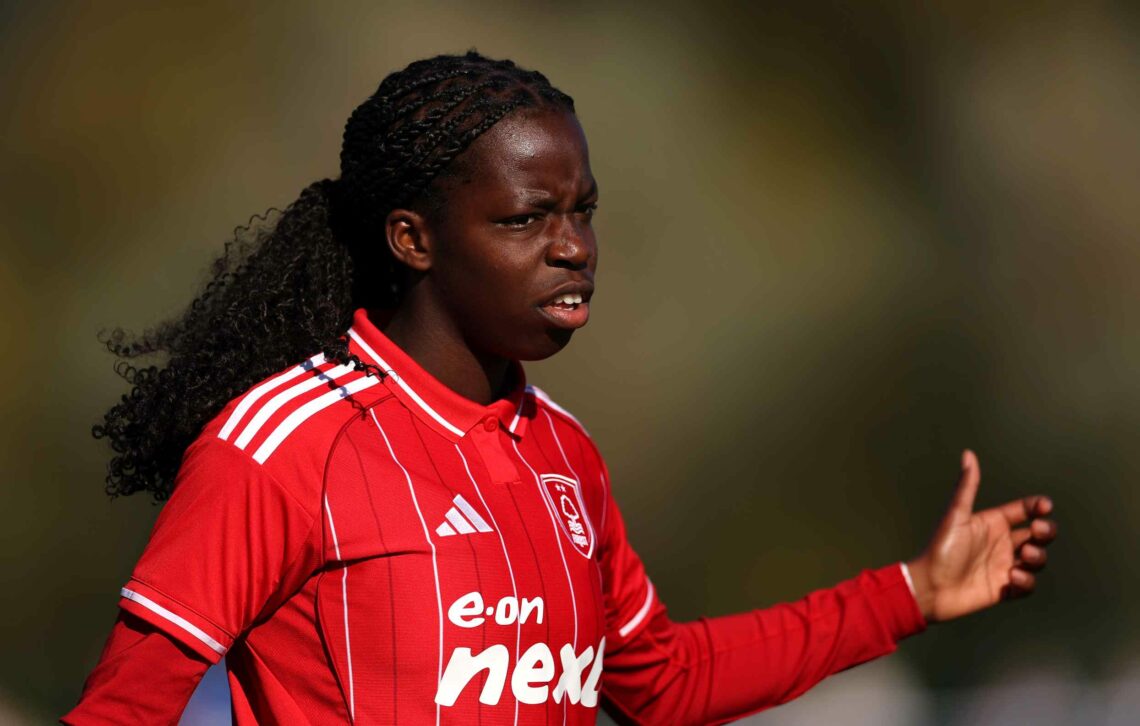 DURHAM, ENGLAND - OCTOBER 12: Vivienne Lia of Notts Forest looks on during the Barclays Women's Super League 2 match between Durham and Nottingham ...