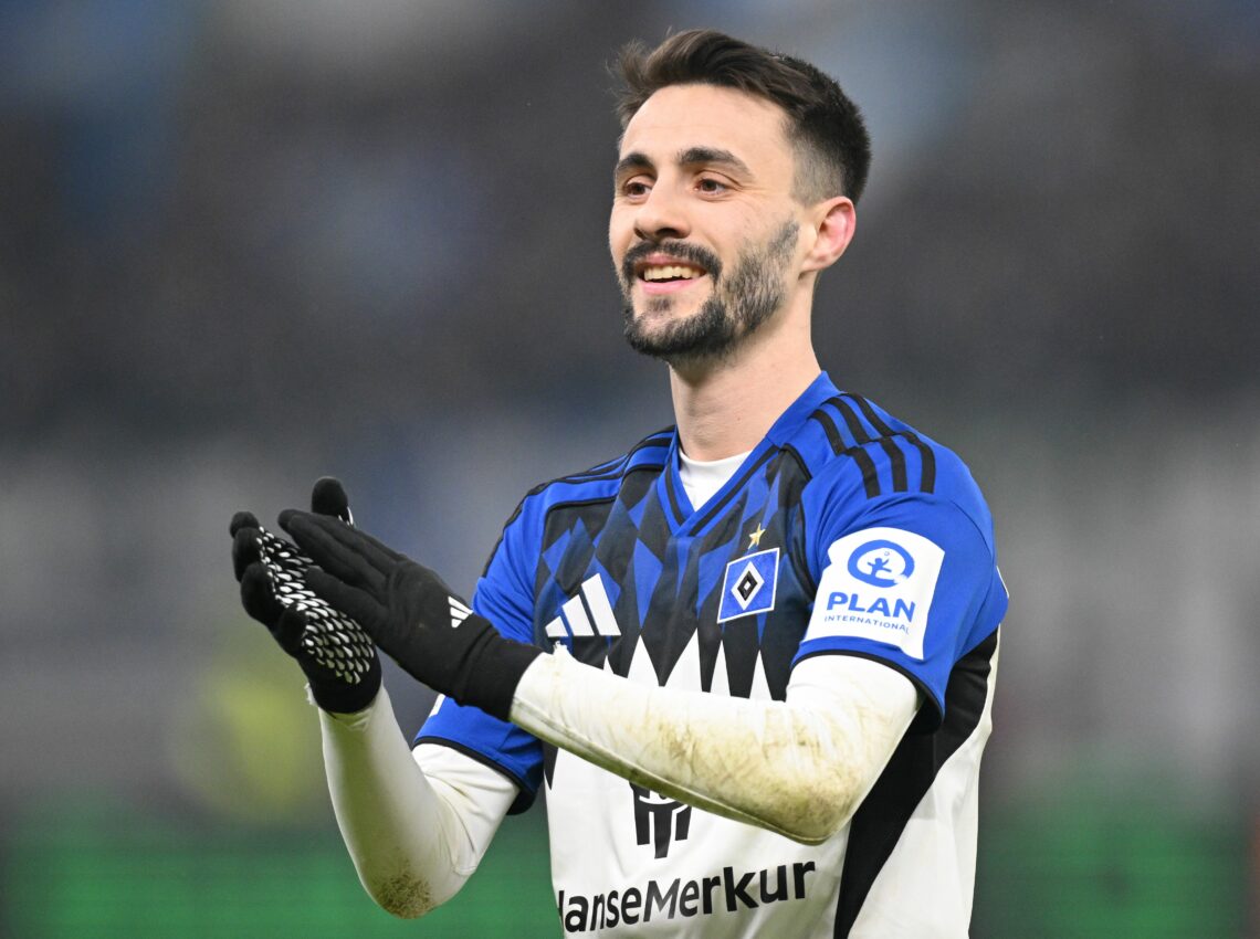 HAMBURG, GERMANY - JANUARY 31: Fabio Vieira of Hamburg SV gestures during the Bundesliga match between Hamburger SV and FC Bayern München at Volksp...